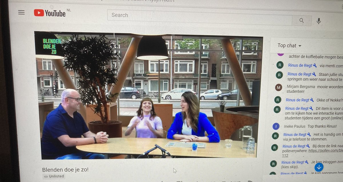 100 collega’s hebben gekeken naar de live show blenden doe je zo! Super leuk gedaan! Want blended onderwijs maken we samen. Van de RAc voor de RAc 💪