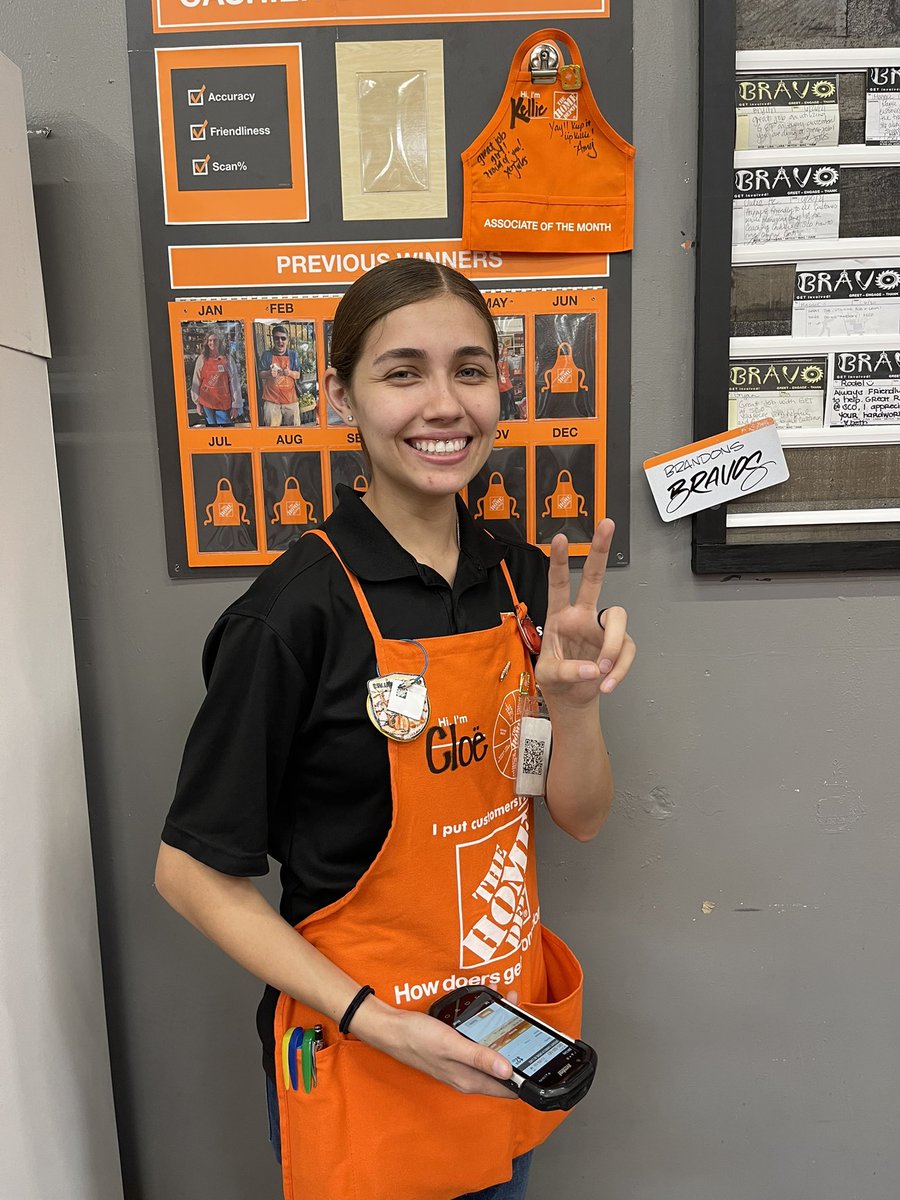 Congratulations to Cloë on becoming our new full time head cashier