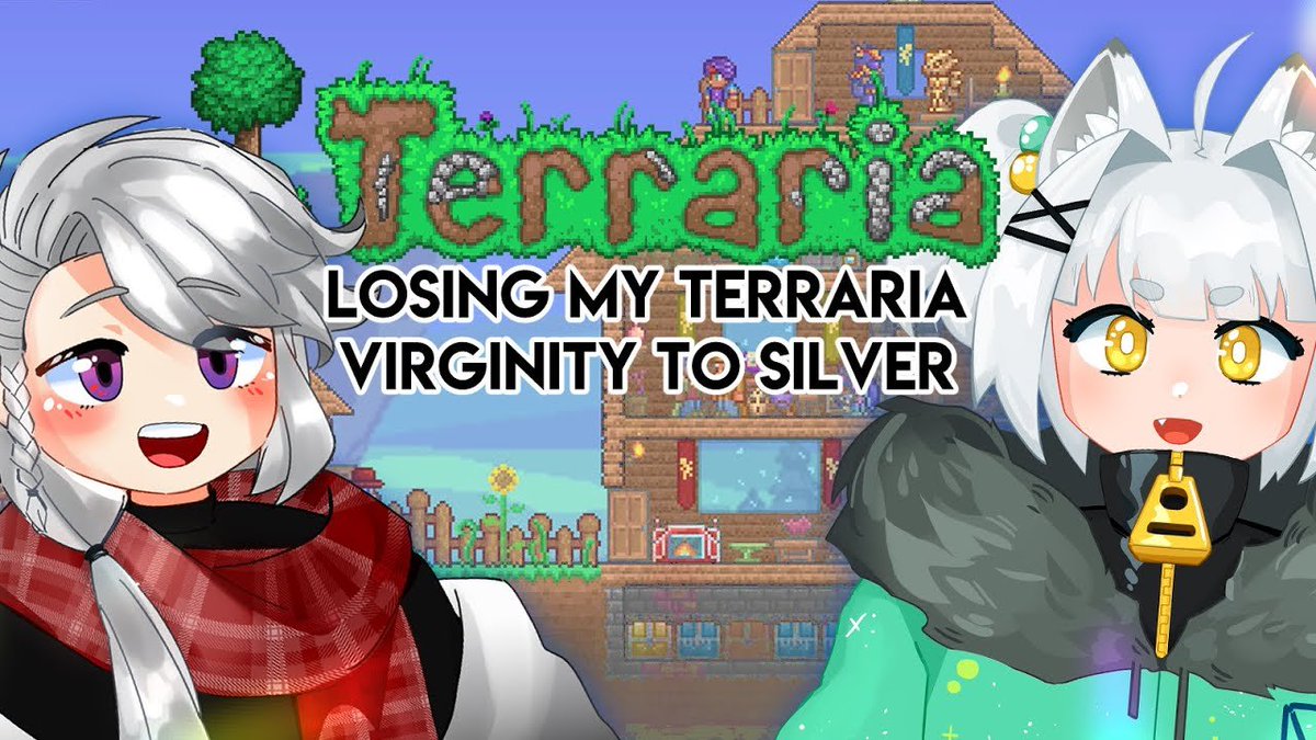 AriaWinterVT's tweet photo. Playing Terraria for the first time with @silvrdeagle !! https://t.co/9VHkXSUZnR https://t.co/blLXlCNv6t
