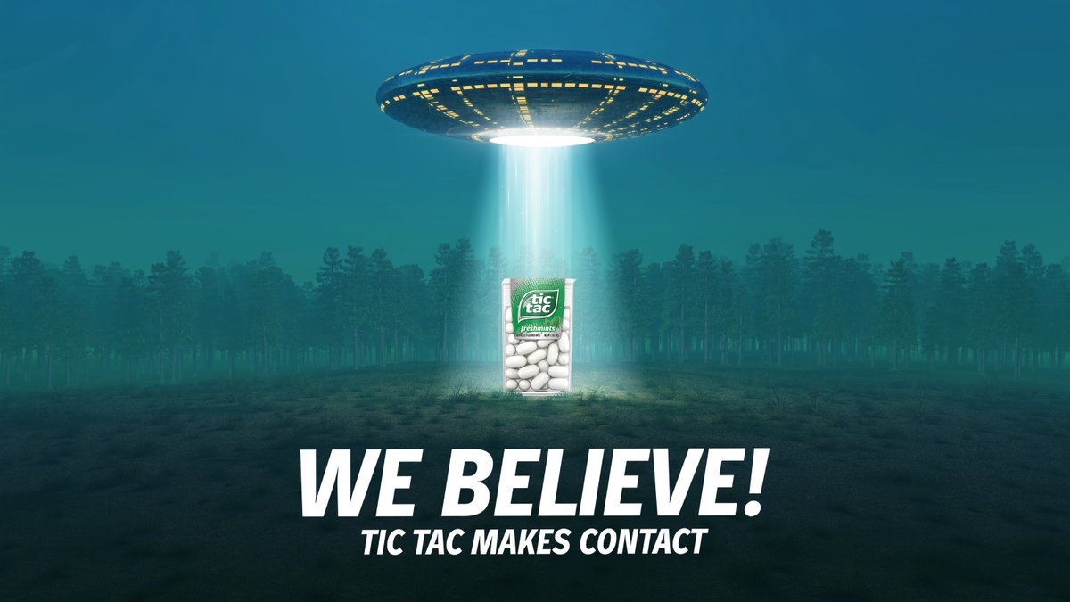 TicTacUSA's tweet photo. We Believe. When the Tic Tac UFO comes, you will want to be fresh and ready. https://t.co/WuaqVCPDFJ