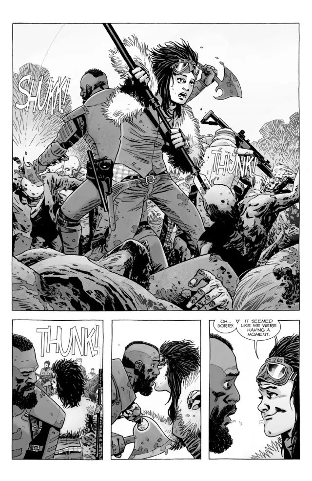 HannahMcDa5's tweet photo. If we don’t get the EXACT comic scene when Mercer and Princess first meet and introduce themselves in the actual show, I don’t want it😤
#TWD #TheWalkingDead #TWDFinalSeason #Mercer #Princess #twdcomics #comics https://t.co/jaV0lb6MfG