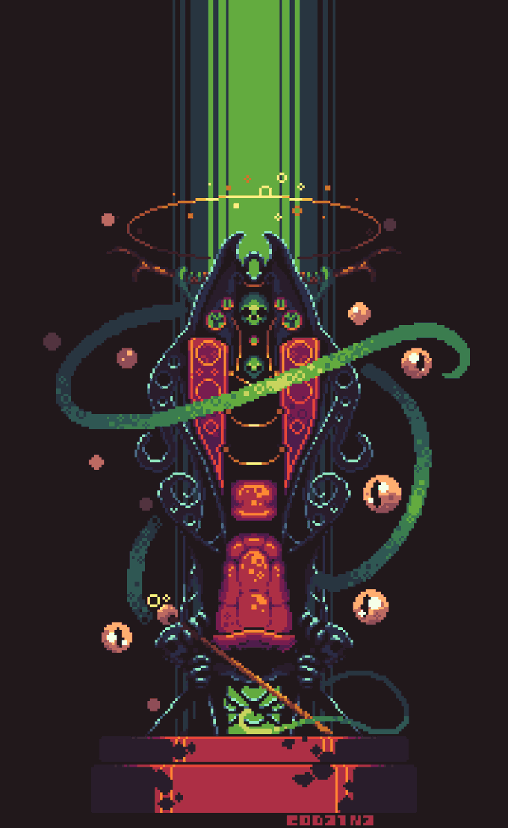 cod31n3's tweet image. --- THRONE ---
#aseprite #pixelart
#throne
#dotpict #ドット絵