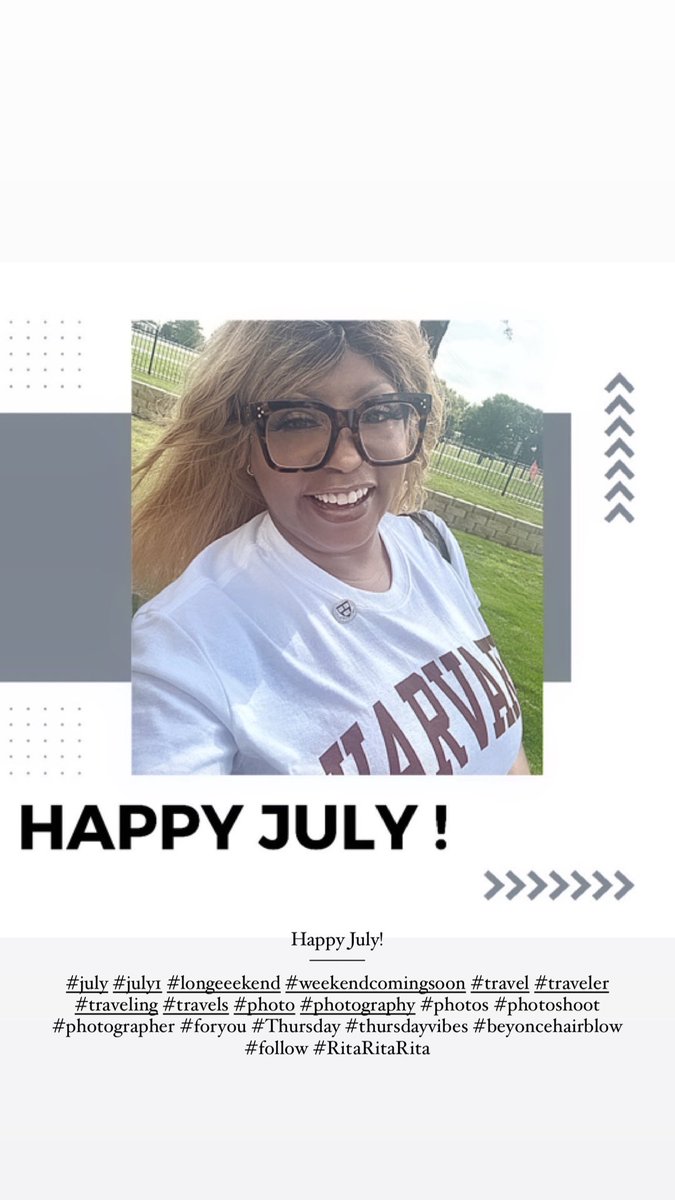 RitaKurtz's tweet photo. Happy July!
#july #july1 #longeeekend #weekendcomingsoon #travel #traveler #traveling #travels #photo #photography #photos #photoshoot #photographer #foryou #Thursday #thursdayvibes #beyoncehairblow
#follow #RitaRitaRita https://t.co/yJFjW5xwoX