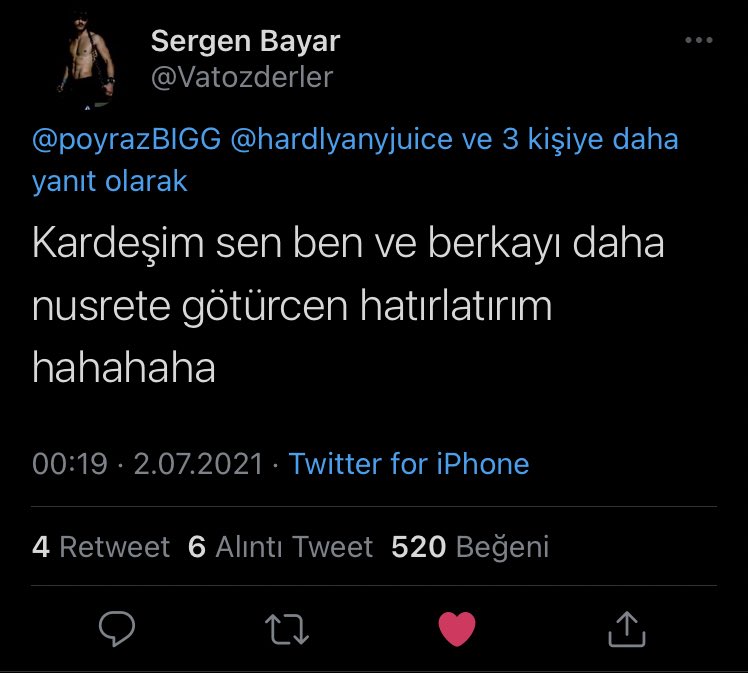 Sözlerin tutulacağı günleri bekliyoruz heyecanla buluşun artık şaka mı <a href="/Vatozderler/">Sergen Bayar</a> <a href="/poyrazBIGG/">Yiğit Poyraz</a>