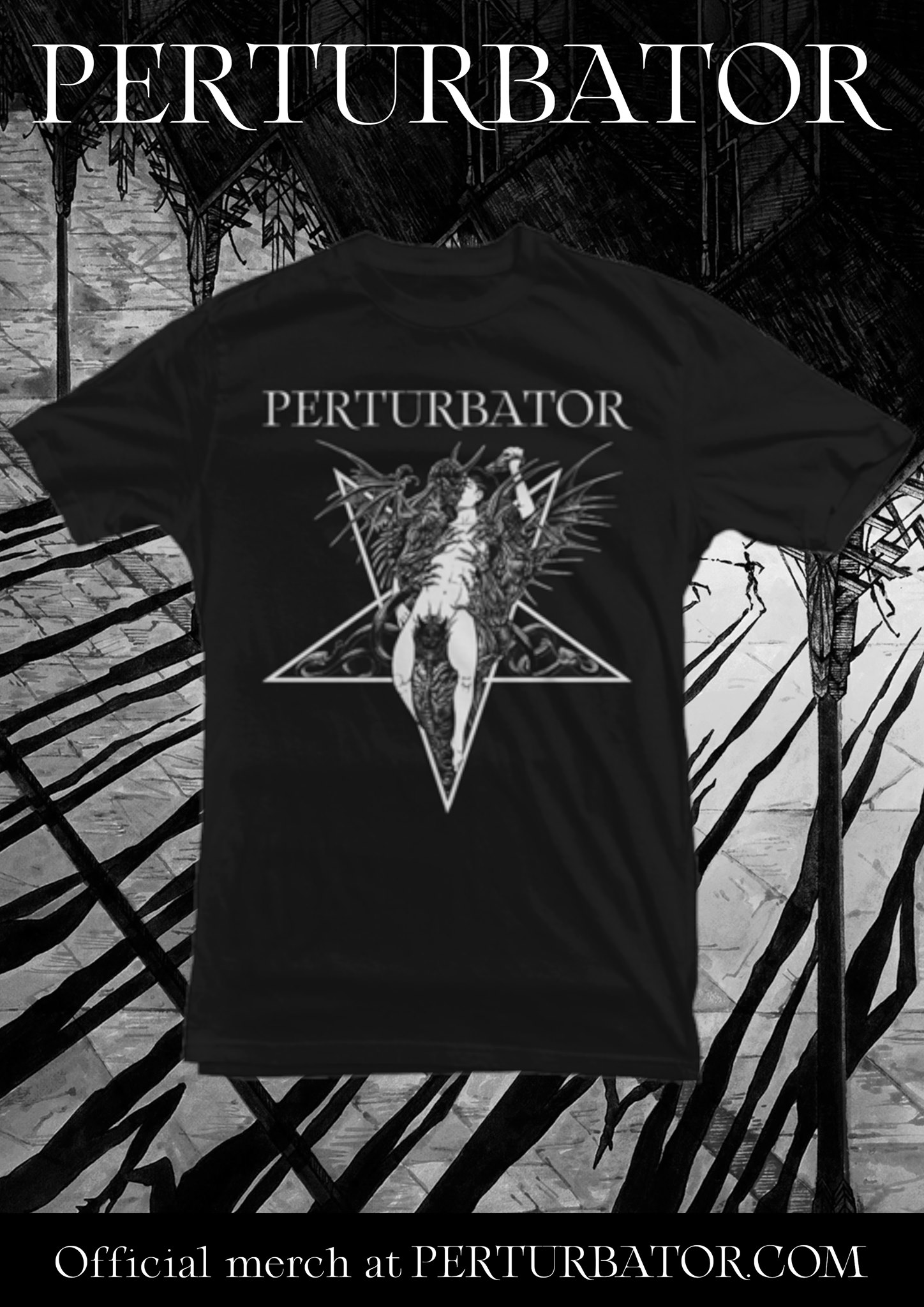 Perturbator X New shirt designs made by the amazingly talented Marald and SoeurAlice. Available at https t og8XhcIY8W https t wrhMLJrxZT X