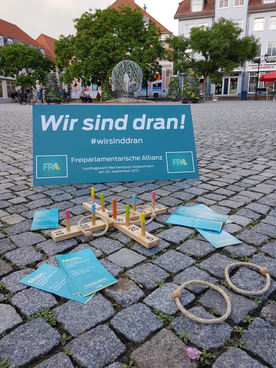 DeineFPA's tweet photo. Heute waren wir in Waren - und haben tolle Leute kennengelernt, spannenden Input bekommen und auch viel Mut für unseren Schritt nun selbst in die Politik zu gehen, denn? Genau #wirsinddran! https://t.co/wZXLInFXrQ
