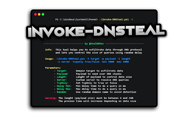 AcooEdi's tweet photo. Invoke-DNSteal - Simple And Customizable DNS Data Exfiltrator https://t.co/7TDgtgGtUR #Exfiltrator #InvokeDNSteal #Python https://t.co/i0a7VZqbXj