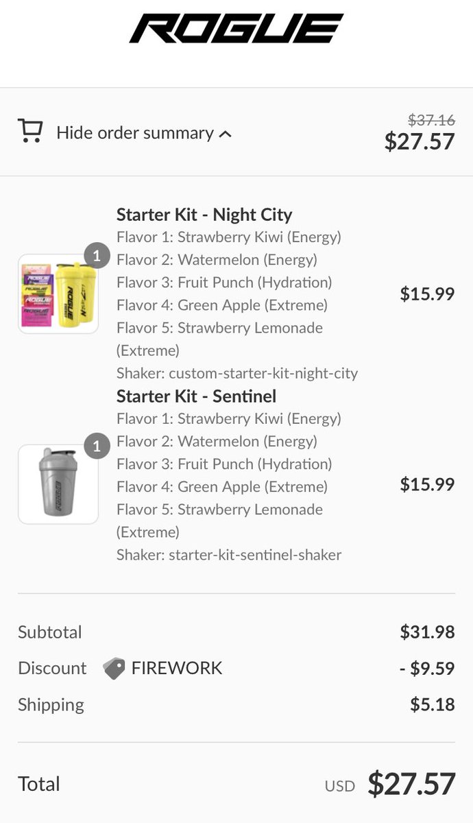 TeamHBound's tweet photo. Look at the sweet deal! It doesn’t get any better than this! @TheRogueEnergy @Topher5386 @ZacDudzik the best in the business https://t.co/zHHoaoJKv1