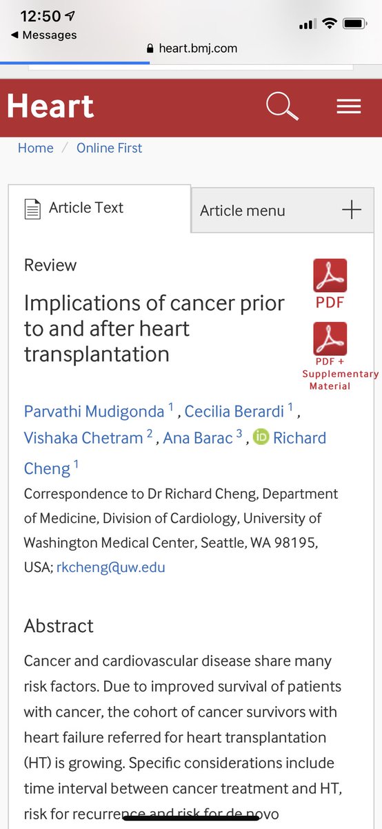 Richardkcheng2's tweet photo. Nice review led by our former HF fellow - Minnu- on implications of cancer before and after heart transplant @AnaBaracCardio @datsunian @avirupguha @KiranKhush1 @Heart_BMJ @WCL92689433 @Ron_Witteles @drbrowncares https://t.co/xfgdqIqKHx