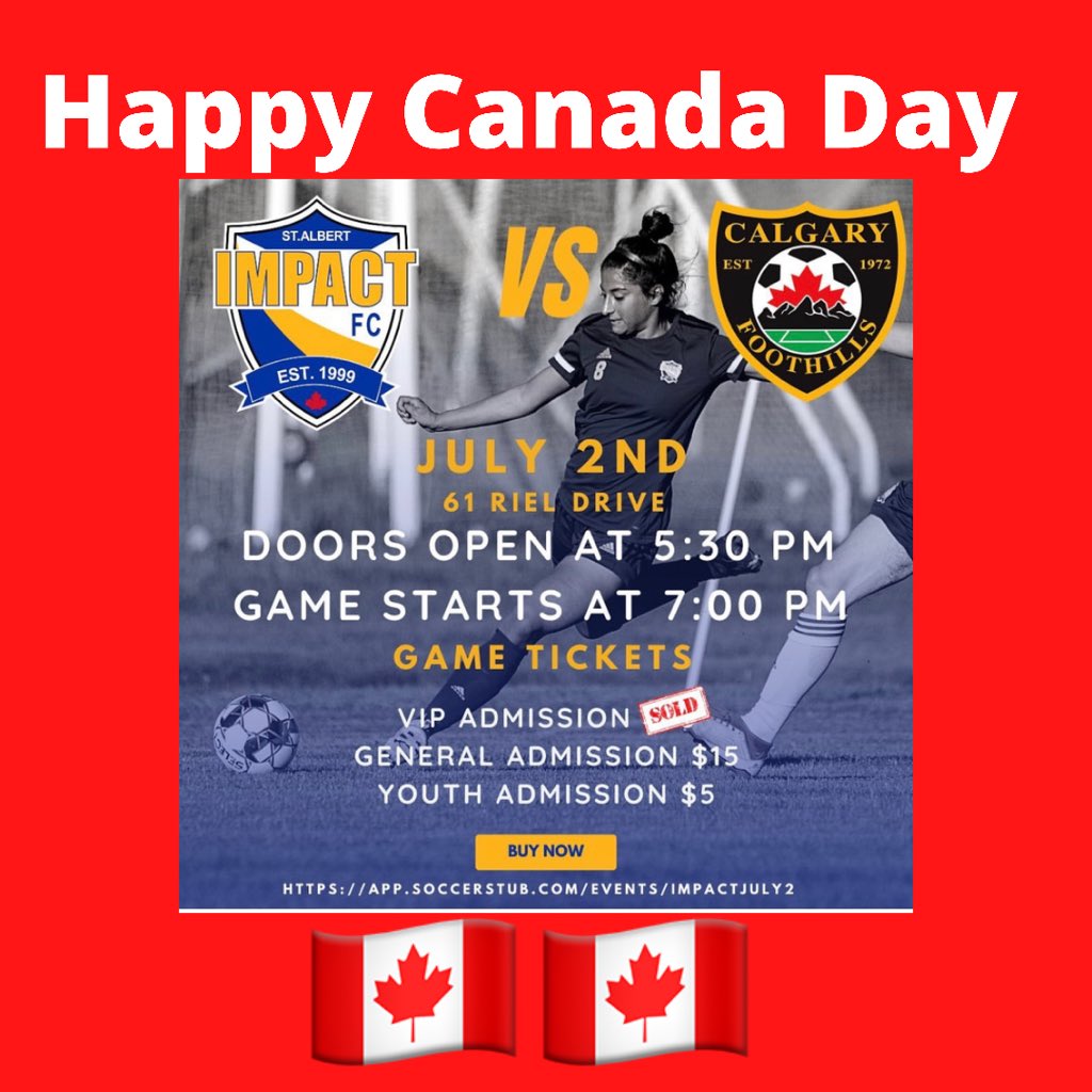 Impact09G's tweet photo. Happy Canada Day!!!! Tomorrow is the big day, come join us for what is sure to be a great match up! #stalbertimpact #bluecrush #happycanadaday🇨🇦 #goimpactgo #impactfcuws https://t.co/JUJvKkPEy0