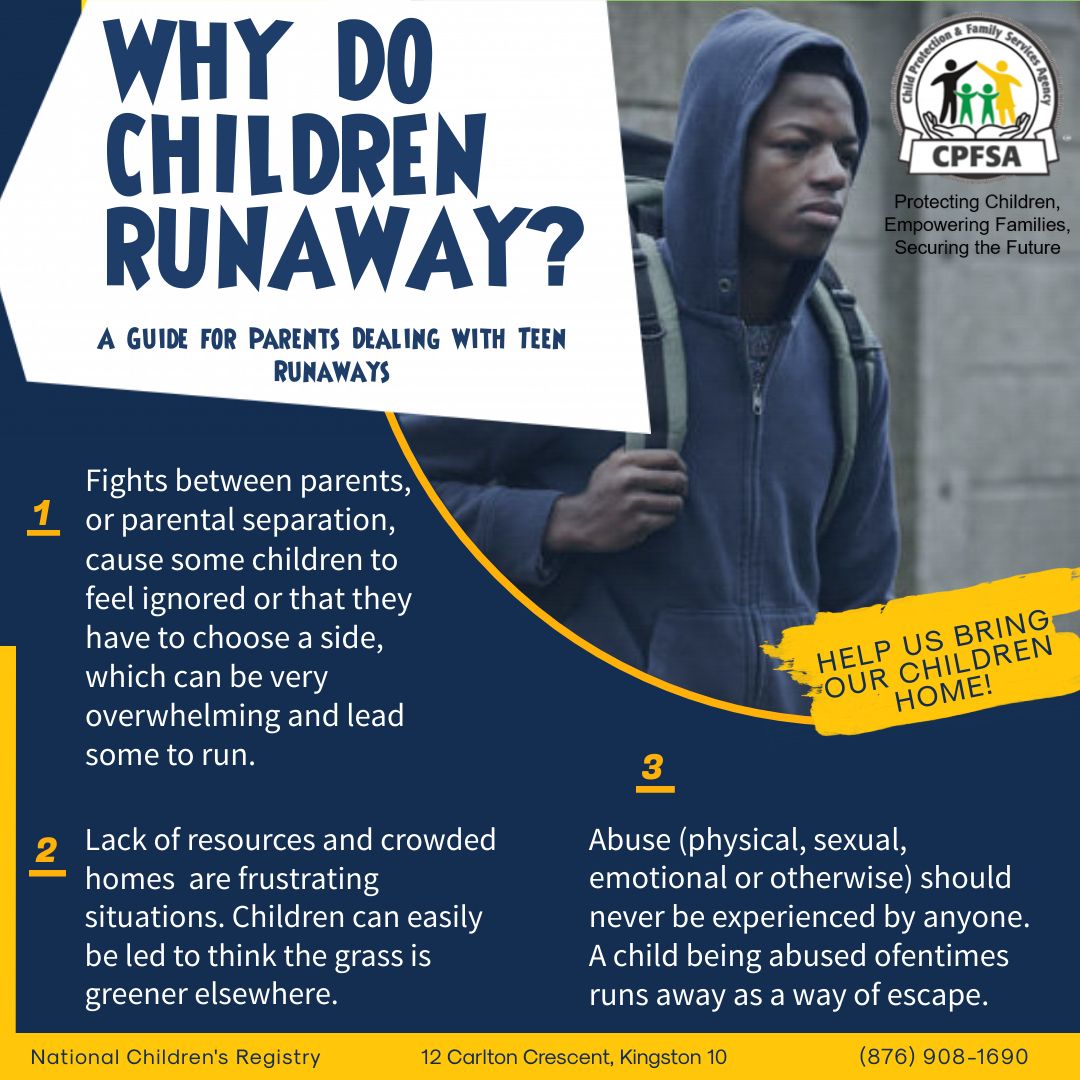 cpfsajm's tweet photo. #NoMoreMissing
Understanding why children run away can help us to create an environment that reduces the likelihood that they will leave home.
Get to know your child.
Be aware of issues he/she may be having and provide guidance to help problem-solve.
#HelpUsBringOurChildrenHome https://t.co/HMhdnBPTUa