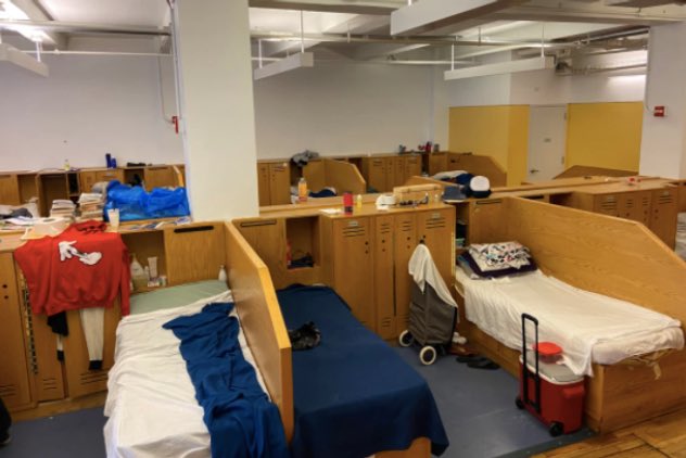 Homeless activists have declared July “HOMELESS RIGHTS MONTH” due to the current state of emergency for homeless New Yorkers. See images below of the congregated shelters people are being moved back into, with no AC, &amp; Delta variant on the rise. Many ways to show up, stay tuned.