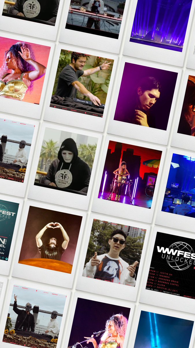 crownchannel's tweet photo. Take me back! What was your favorite #wwFest moment? #edm #dj @PlayVALORANT @boomboxcartel @imanbek @justinohmusic @unknownbrain @aluna @gryffinofficial https://t.co/SzUBP2asfH