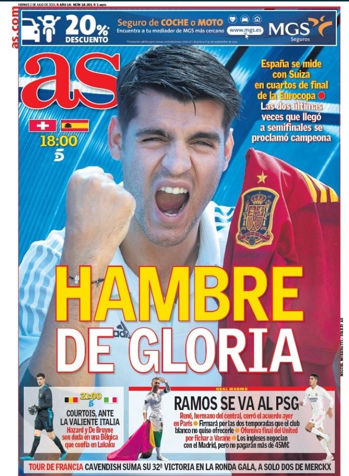 Cuándo d.<a href="/RafaggarridoG/">Rafa G Garrido</a> dijo que Sergio Ramos era un gran embajador de la Tauromaquia, muchos o algunos, le atizaron.. Hoy aquí lo tienen portada del diario <a href="/as/">𝅙</a> con su capote y saludando como un torero. Siempre mostró orgulloso su afición al toreo.   🇪🇦👌