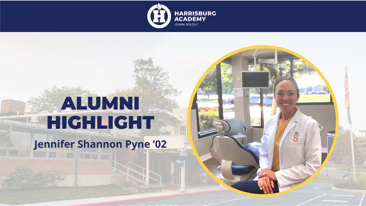 harrisburgacad's tweet photo. Today's highlight features Dr. Jennifer Shannon '02, who recently opened a new dental practice, Smiles by Shannon Dental! Dr. Shannon attended Temple University School of Dentistry. She is thankful to the Academy for fostering her love of science and the arts! #alumnihighlights https://t.co/wphMk2hUmg