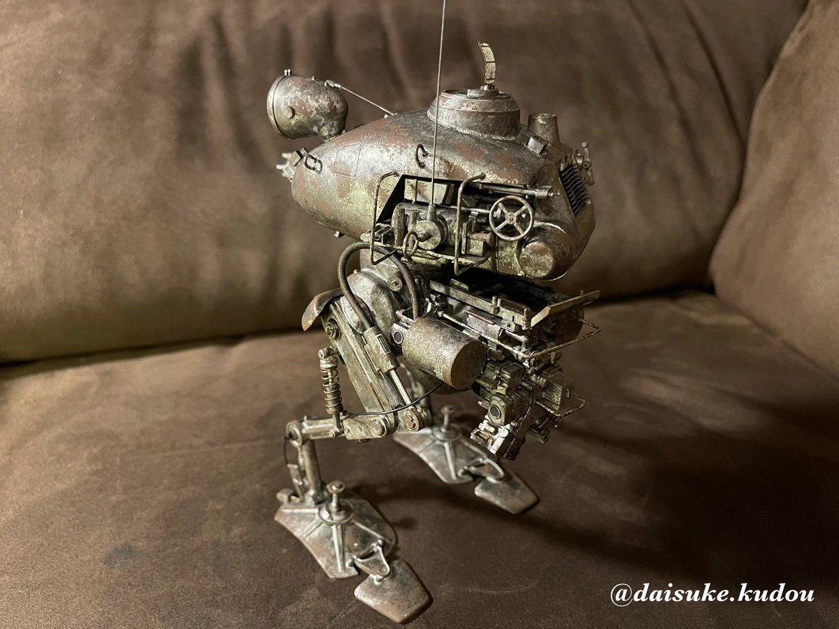 daisuke_kudou5's tweet photo. #maschinenkrieger 
#kröte 
#plasticsmodel 
#scalemodel 
#マシーネンクリーガー 
#クレーテ 
#プラモデル 
#スケールモデル 
#横山宏 https://t.co/hsOrL5T3Ek