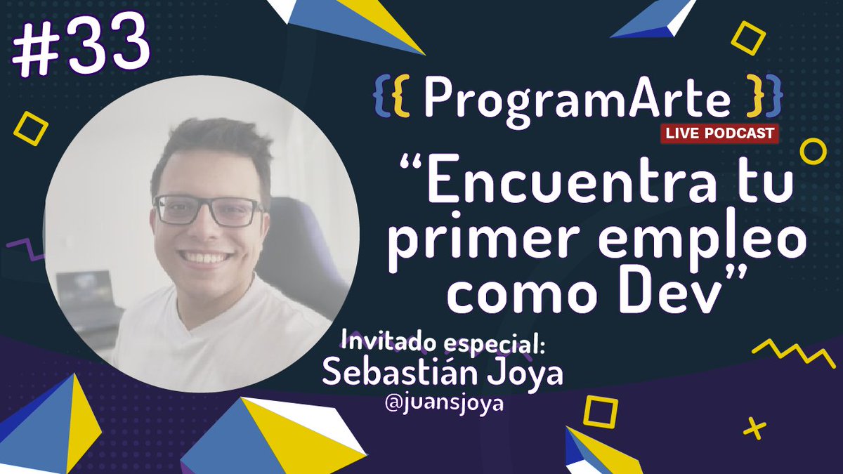 ps_cristopher's tweet photo. 📢 Hoy es Jueves de #ProgramArte🚀!!, Por eso @juansjoya y yo vamos a estar charlando sobre algunos consejos que les pueden servir para encontrar su primer empleo como #desarrollador o simplemente para mejorar su perfil actual 🔥 8:00🇲🇽🇨🇴9:00pm🇻🇪 RT 🙌🏼

🔗 https://t.co/YbMayAlr7g https://t.co/4M9ntkUHIX