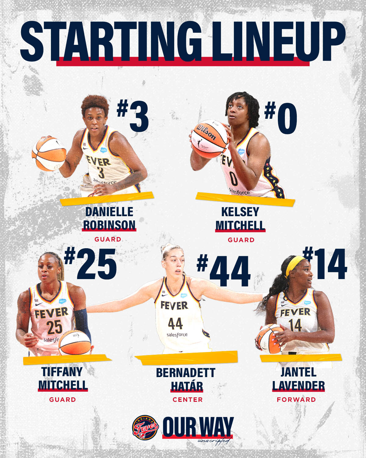 Indiana Fever ⛹️‍♀️🏀 on Twitter "Betti joins the starting lineup for