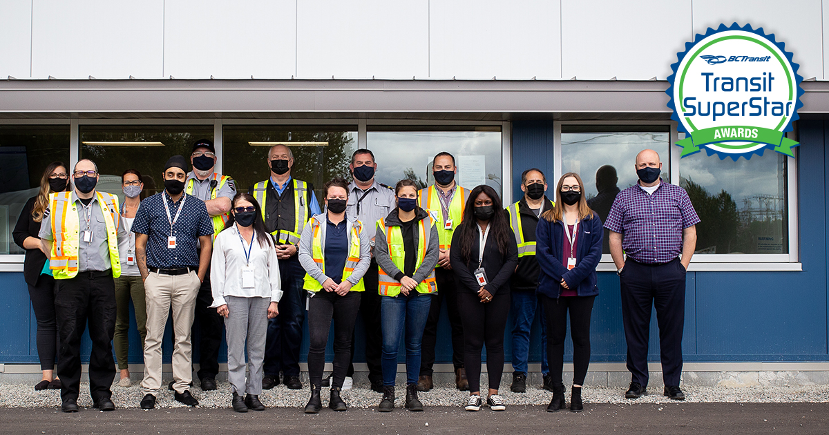 BCTransit's tweet photo. 🚌🌟 And we're ready, #TransitFans... Please give a round of applause for our first #TransitSuperstars - the entire Central #FraserValley team! Driven by excellence, their #teamwork and dedication to customers are unmatched 💙

Learn how 👉 https://t.co/2N1P3Nt53d #BCTransit https://t.co/CdIO8iP40O