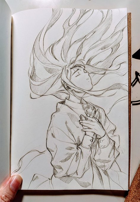 I'm doing these neurofeedback sessions where I have to listen to music and feel things so I started trying to draw them out in jaime form 