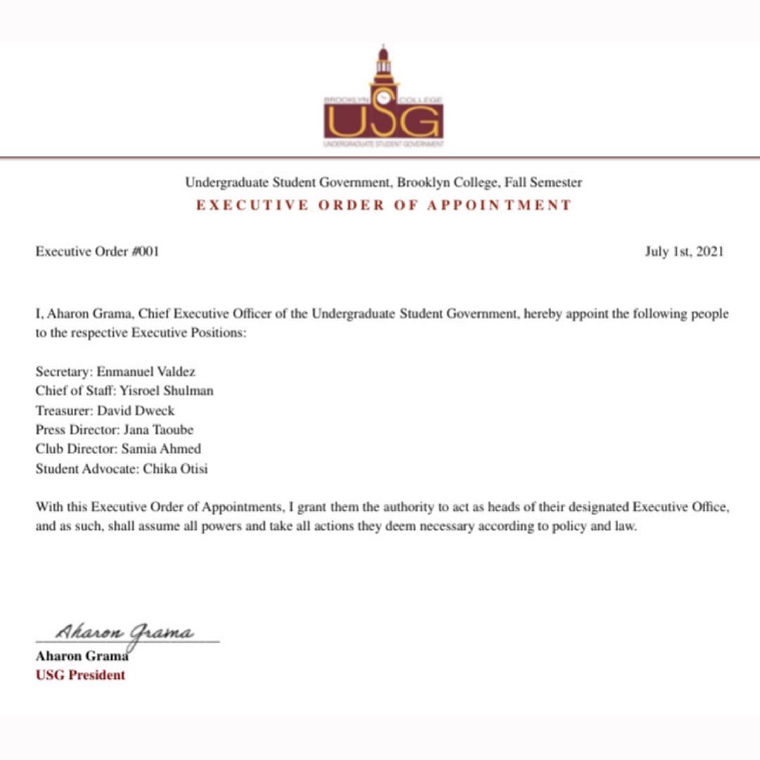 Brooklyn College USG tweet media