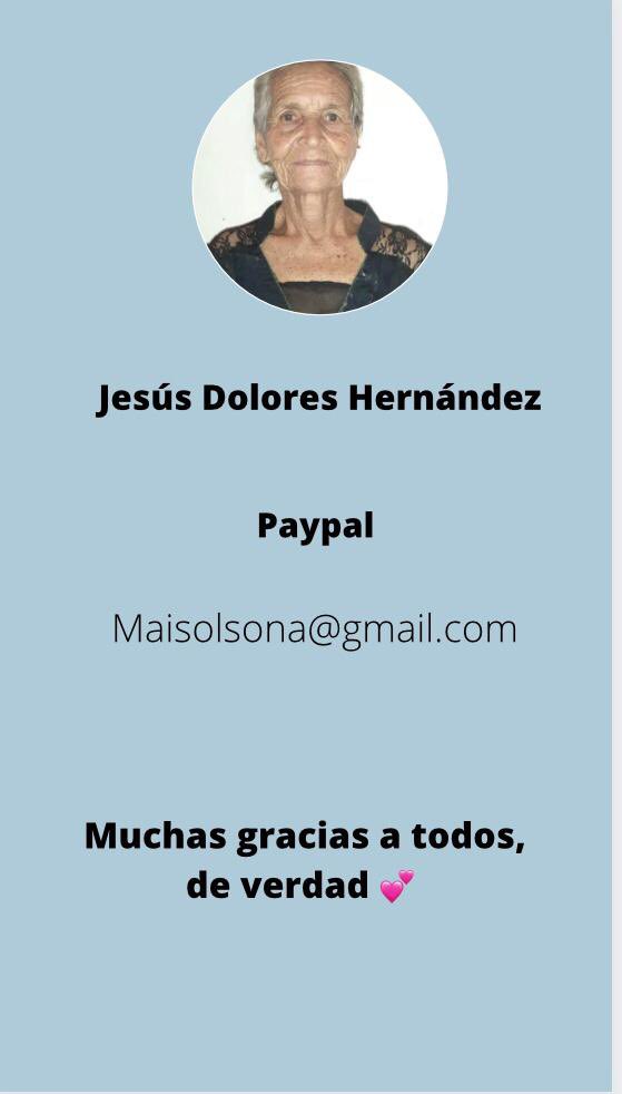 Yema0295's tweet photo. Mi abuela está en Venezuela y sufrió una caída por la cual deben hacerle una cirugía de remplazo total de cadera y solo el implante cuesta 3800 dólares, razón por la cual estamos solicitando la colaboración de quien pueda ayudarnos a sumar y salvar su vida 🙏🏾 https://t.co/SNswoYKjV3