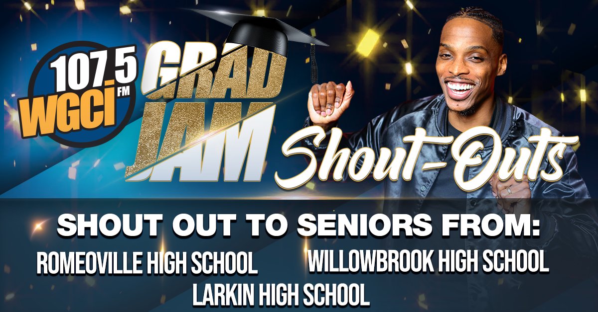 WGCI's tweet image. Turn up with @ZachBoog weeknights 6pm-midnight for the #GradJam shout outs! It's UP for the class of 2021‼️ Tune in and rep your school! 🔥🔥🔥🔥⁠ WGCI.com/listen