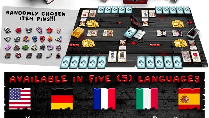 edmundmcmillen's tweet image. 7 hours to go! last chance to get in on the 7th biggest board game Kickstarter of all time! woo woo! thefoursouls.com