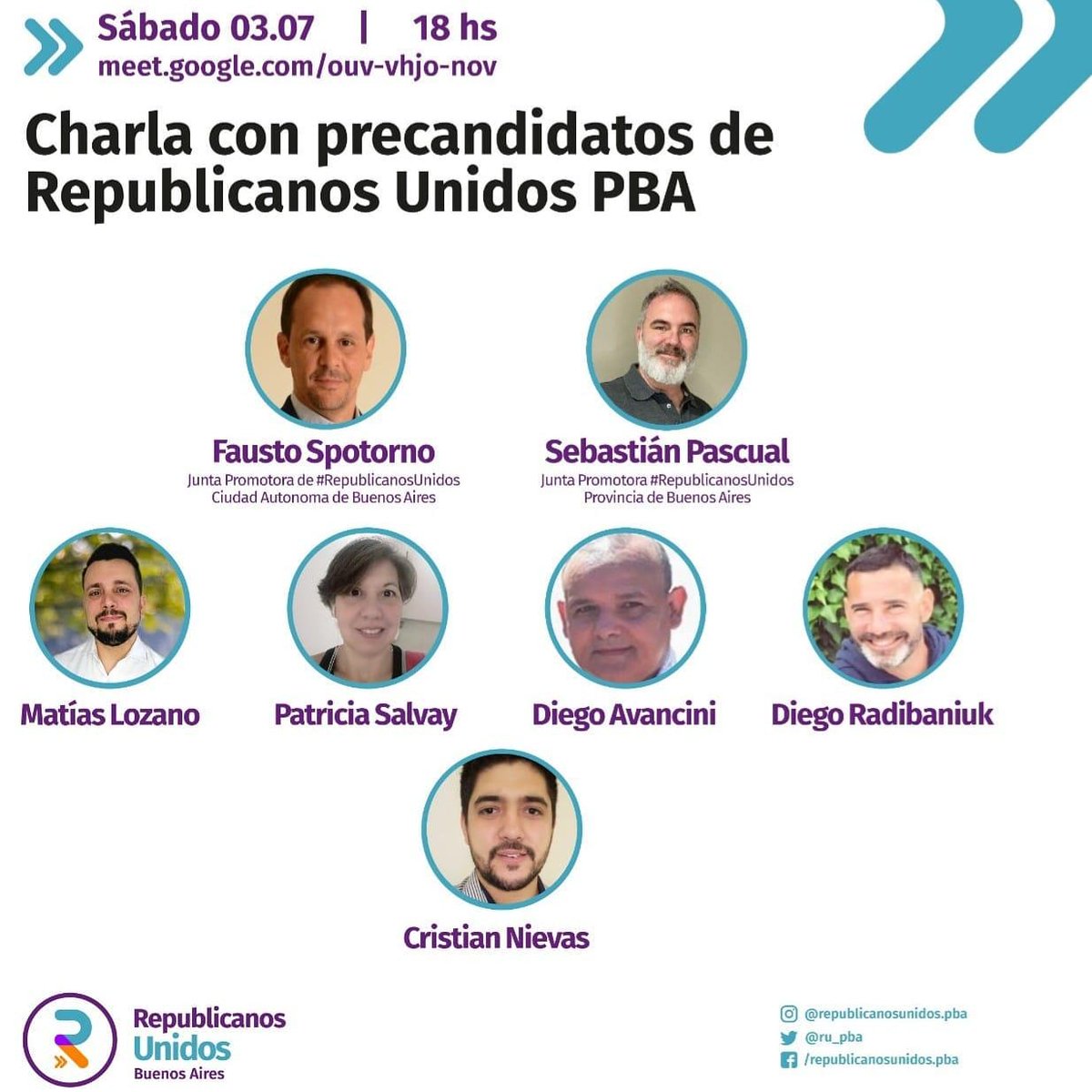 ⚠️Evento ⚠️
Sábado 03/07   18 hs.
Intercambiamos propuestas con nuestros precandidatos en la Provincia.
Sumemos esfuerzos para que este encuentro sea puertas abiertas a todos los que acompañan y apoyan nuestras ideas.  #RepublicanosUnidos #PBA

Sumate!
 Afiliate.online