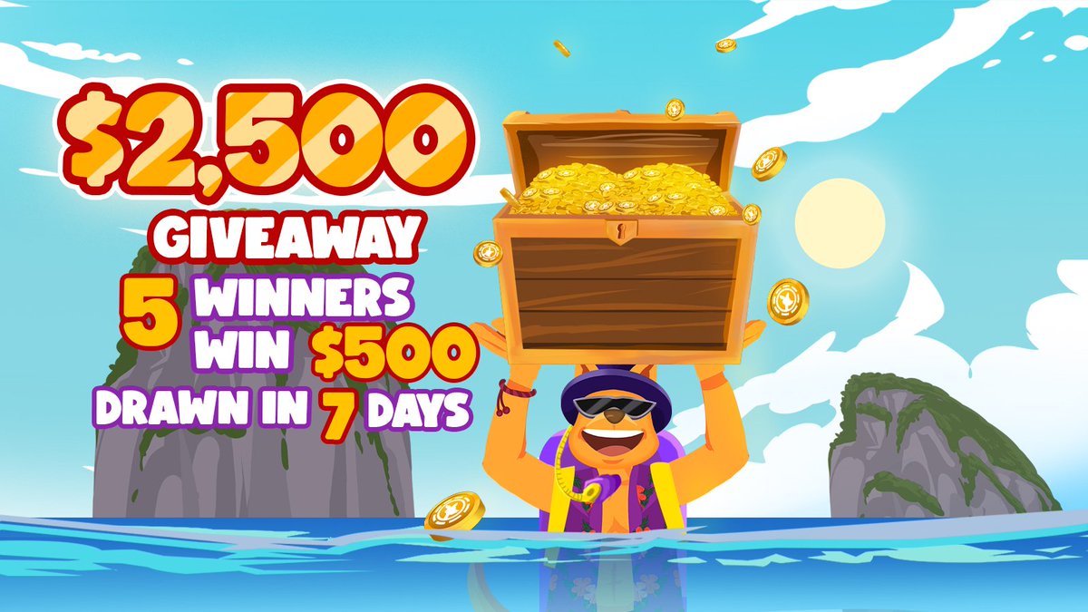 Roobet's tweet image. $2,500 Giveaway! 

5 Winners - $500 EACH!

-Follow
-Like and RT❤️
-Tag 2 friends
-Comment your Roobet Username🦘

Winners announced in 7 days ⏳

Crypto's Fastest Growing Casino: roobet.com