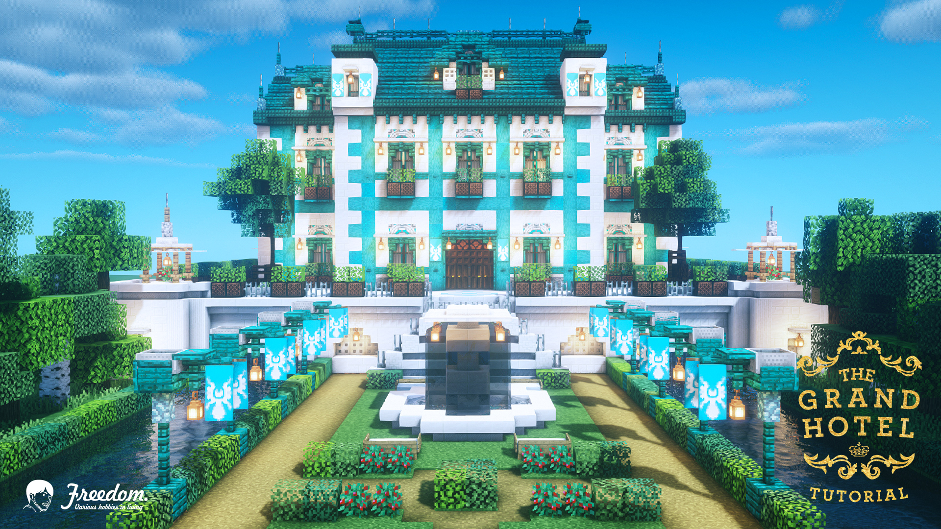 Freedom The Grand Hotel Tutorial Video Uploaded T Co U9d3vdefjg マインクラフト Minecraft Minecraft建築コミュ Minecraftbuild Architect Interior Tutorial 建築 バニラ建築学部 Vanilla チュートリアル 西洋建築 グランド