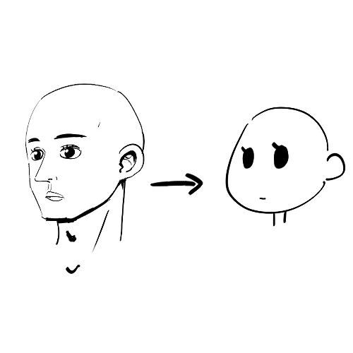 @chindenchi あとは簡単に描くときは簡単に描くんだから極端に記号化(単純に)した方が書きやすいよ 