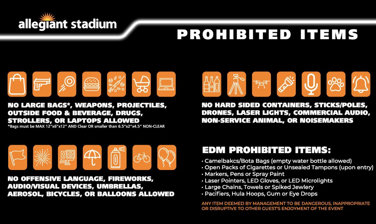 Allegiant Stadium Bag Policy - The Bag I Recommend