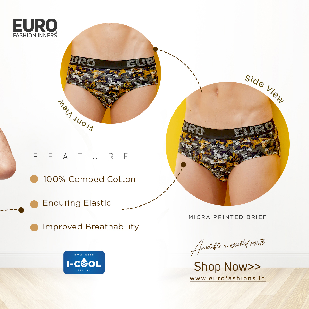 Euro Fashions on X: EURO FASHION INNERS offers The Best in Men's Printed  Brief style underwear. Shop MICRA PRINTED BRIEF @   And @IN :  Also @Flipkart :   #vest #briefs #