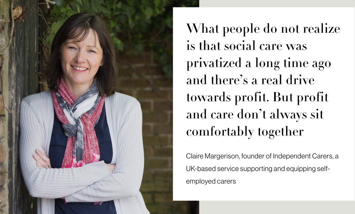 The Age Buster 🇺🇦 (@theagebuster) on Twitter photo Sexism, capitalism, and ageism are intertwined. Claire Margerison, founder of Independent Carers, is restoring humanity into care.
She needs help to make her care model take off. Pls RT
bit.ly/CM_solution
@look4thewoman <a href="/g_sugahara/">Gustavo Sugahara</a> <a href="/LiatAyalon/">Liat Ayalon</a> <a href="/gatewaywomen/">Jody Day (Gateway Women)</a> @JackiesRev2 Sexism, capitalism, and ageism are intertwined. Claire Margerison, founder of Independent Carers, is restoring humanity into care.
She needs help to make her care model take off. Pls RT
bit.ly/CM_solution
@look4thewoman <a href="/g_sugahara/">Gustavo Sugahara</a> <a href="/LiatAyalon/">Liat Ayalon</a> <a href="/gatewaywomen/">Jody Day (Gateway Women)</a> @JackiesRev2