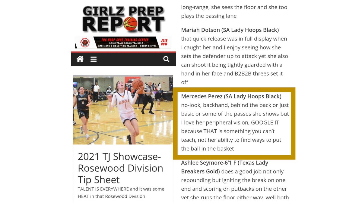 21mercedesperez's tweet photo. Thank you for catching us at #tjshowcase @girlzprepreport!
@taftgirlsbball @NISDTaft @riseuptrnaments
#achgbb #alamocityhoops #hoopsbeat #txhsgbb #girlsbasketball https://t.co/OizJvEoaHf