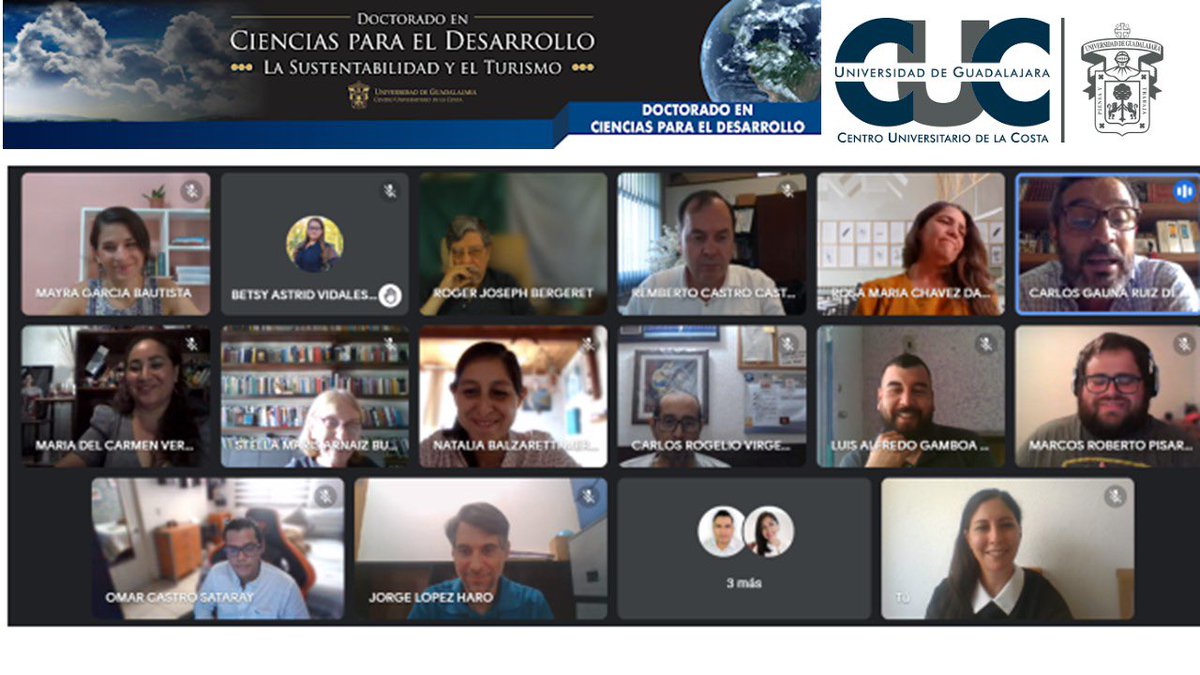 FerCesarA's tweet photo. Presentaciones de los alumnos del Doctorado @CUCosta @udg_oficial 👏🏻👏🏻👏🏻 https://t.co/zE9O78IxWL