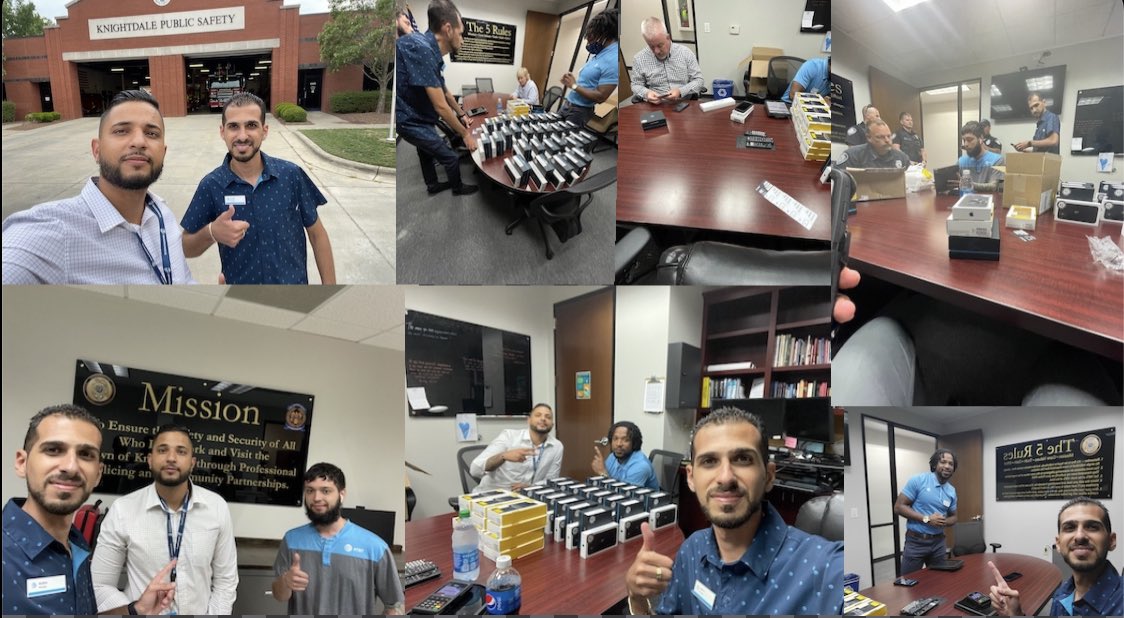 Day 1 of 2
Big thank you to <a href="/AndreSanad/">Andre Sanad</a> from the White Oak store and @JoinesTeaira from the Apex store for helping get Knightdale Police Department setup and #FirstNet ready. We were also able to gain 10 new FNSUB and 6 FRAO with plenty of more to come! <a href="/FirstNet/">FirstNet, Built with AT&T</a>