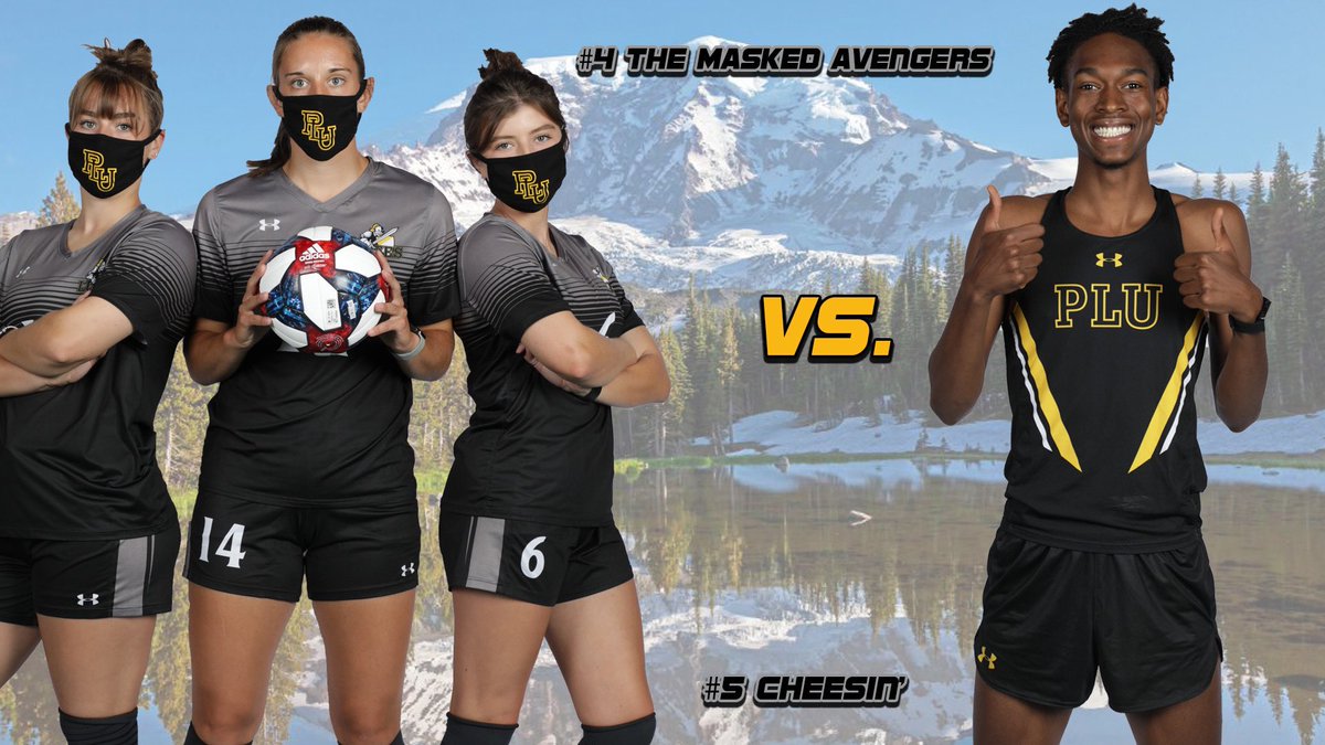 golutes's tweet photo. Got a feeling this is vote is gonna be tight! @PLU_WSoc Masked Avengers vs. Heze Cheesin’ @pluxctf! #GoLutes https://t.co/KUAwpTQicb