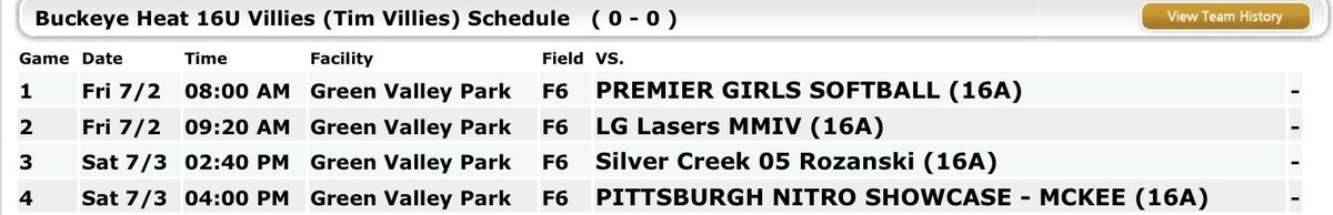 Our Friday and Saturday pool schedule for the Battle of the Burgh!