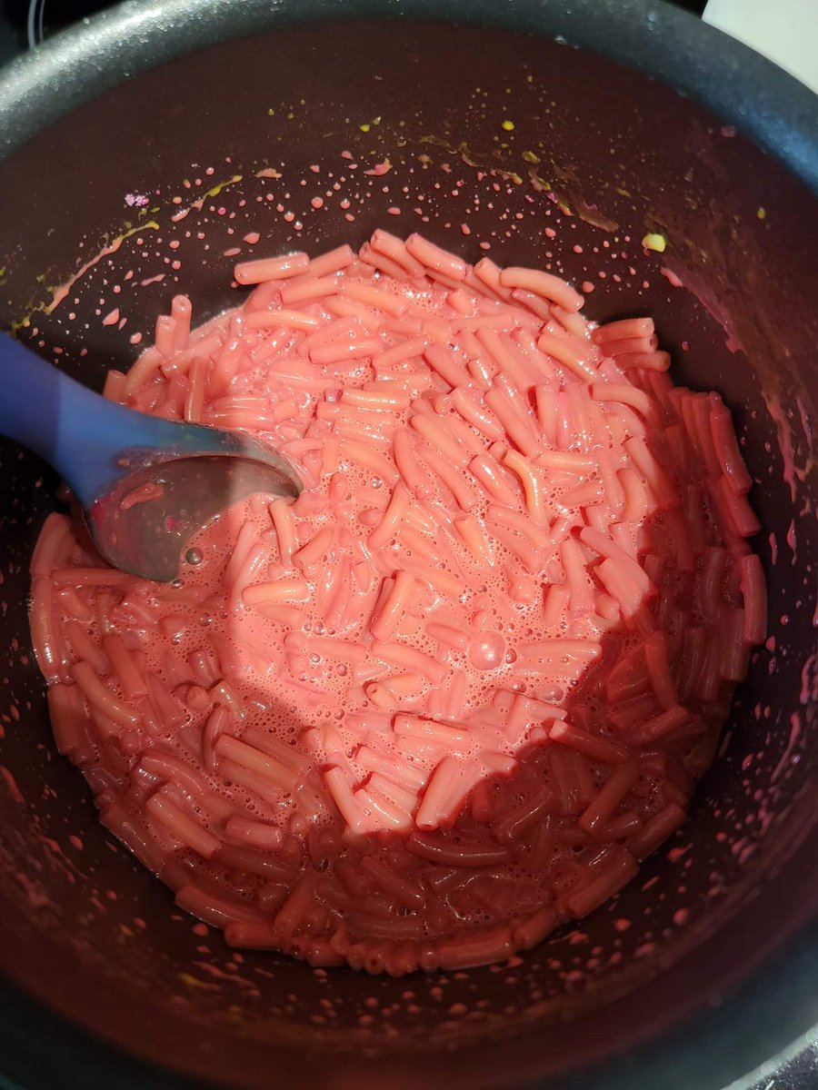 Mbabbitt34's tweet photo. @kraftdinner The cotton candy was surprisingly not as bad as i wouldve expected. Excited to try the other 5 #KDFlavourBoost https://t.co/L89D2LKot7