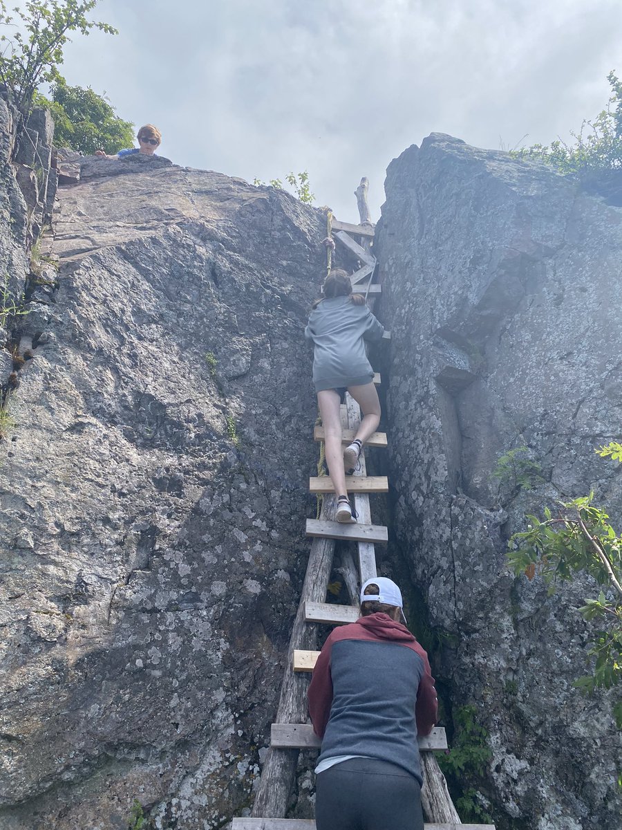 wbbcoachmartens's tweet photo. Sometimes you have to climb over a quarter mile of rocks and then up a sketchy latter to get a view like this! #MinnesotaVacation #NorthernShore https://t.co/9jtxEymPxZ