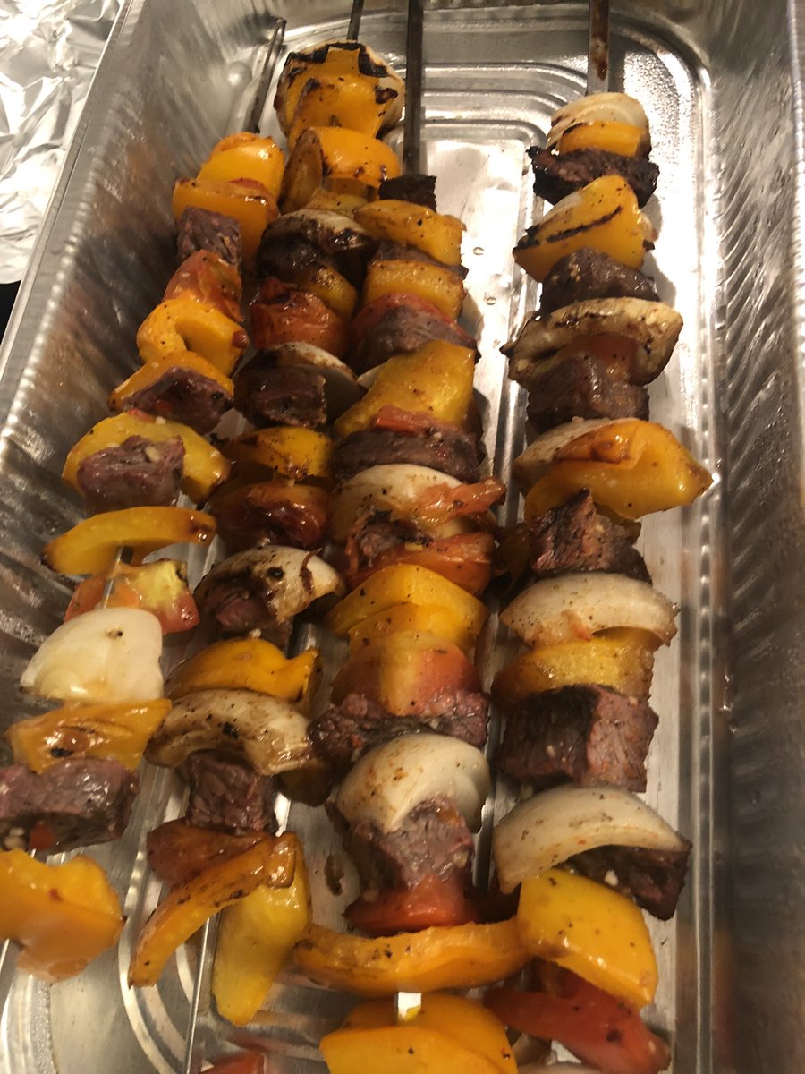 mhilyer85's tweet photo. Cooked up some steak kabobs and hot jalapeño gator tails yum https://t.co/Gmf4ptYLVg