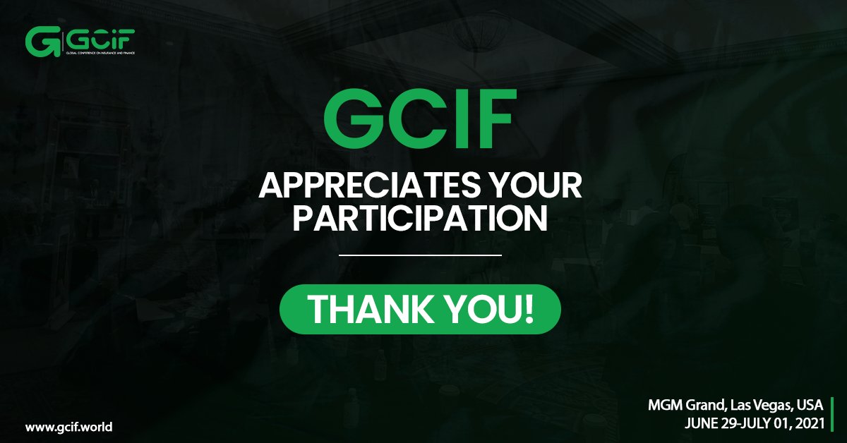 gcifworld's tweet photo. We are honored to have hosted this wonderful insurance and finance conference. Stay tuned for more updates!
#Thankyou #SeeYouNextYear #SuccessStories #GSAF #FinanceandInsuranceConference #GSAFUSA2021 https://t.co/aCrNal57pt