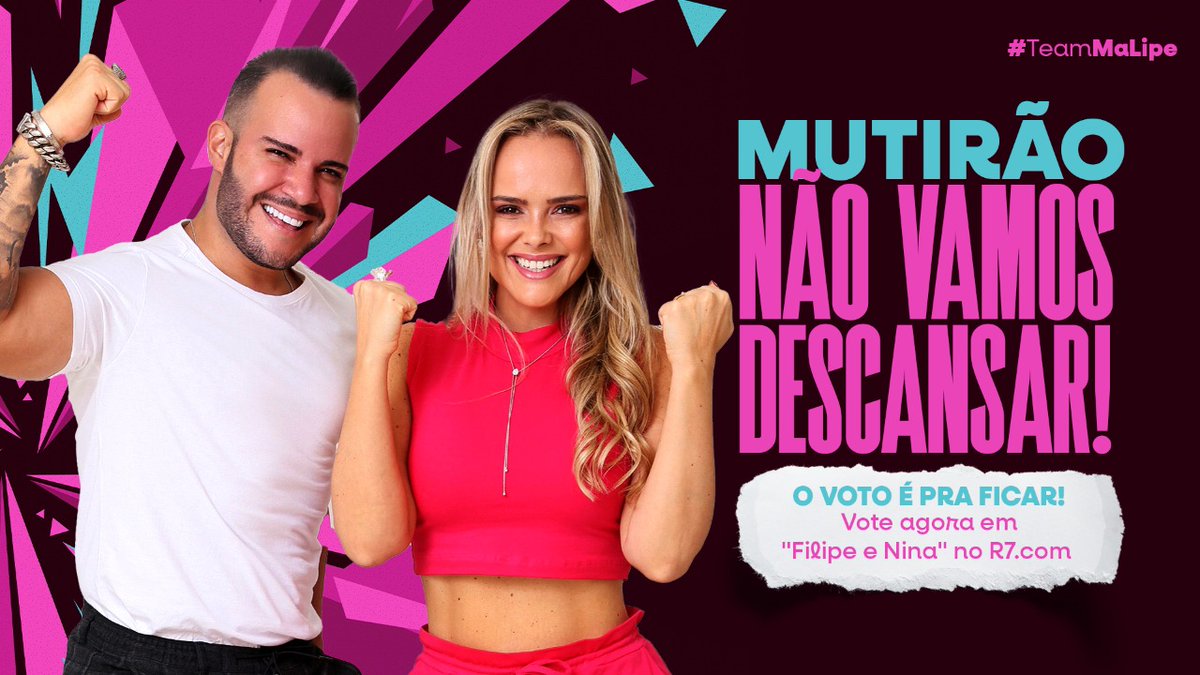 filipeduartefd's tweet photo. 🌙 MUTIRÃO NÃO VAMOS DESCANSAR INICIADO 🌙
⚠ A CADA 10 VOTOS MANDE UM EMOJI AQUI
⏰ ATÉ TERMINAR A VOTAÇÃO
🎯 O voto é pra FICAR! FOCO TOTAL EM "NINA E FILIPE"
💻 Link para votar: https://t.co/164WevnRQ0
#FicaMaLipe #PowerCouple https://t.co/YB5I38JEnS