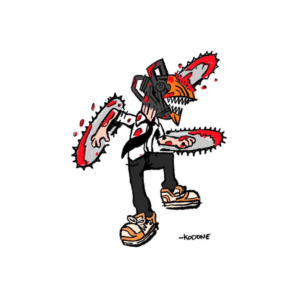 kodone's tweet photo. 👹 #CHAINSAWMAN 👹 https://t.co/vKPhkaygDF