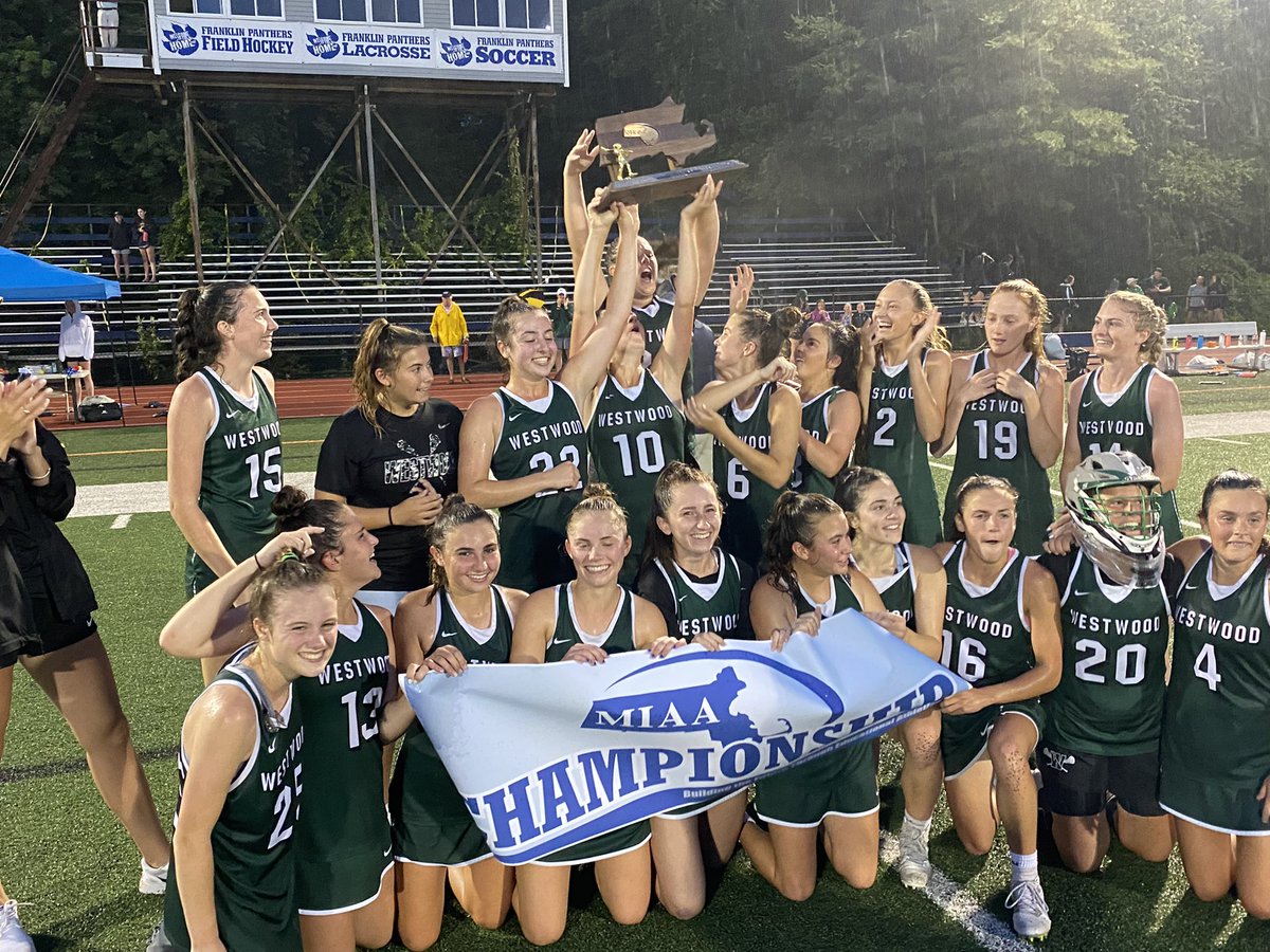 MIAA033's tweet photo. Congratulations to the Division 1 Girls Lacrosse State Champions Westwood Wolverines! What a battle to win 6-5 in the last 12 seconds! @WHSAthletics1 @miaa1131 #OneTeamOneMIAA #gameonmiaa https://t.co/WhEhj6TEct