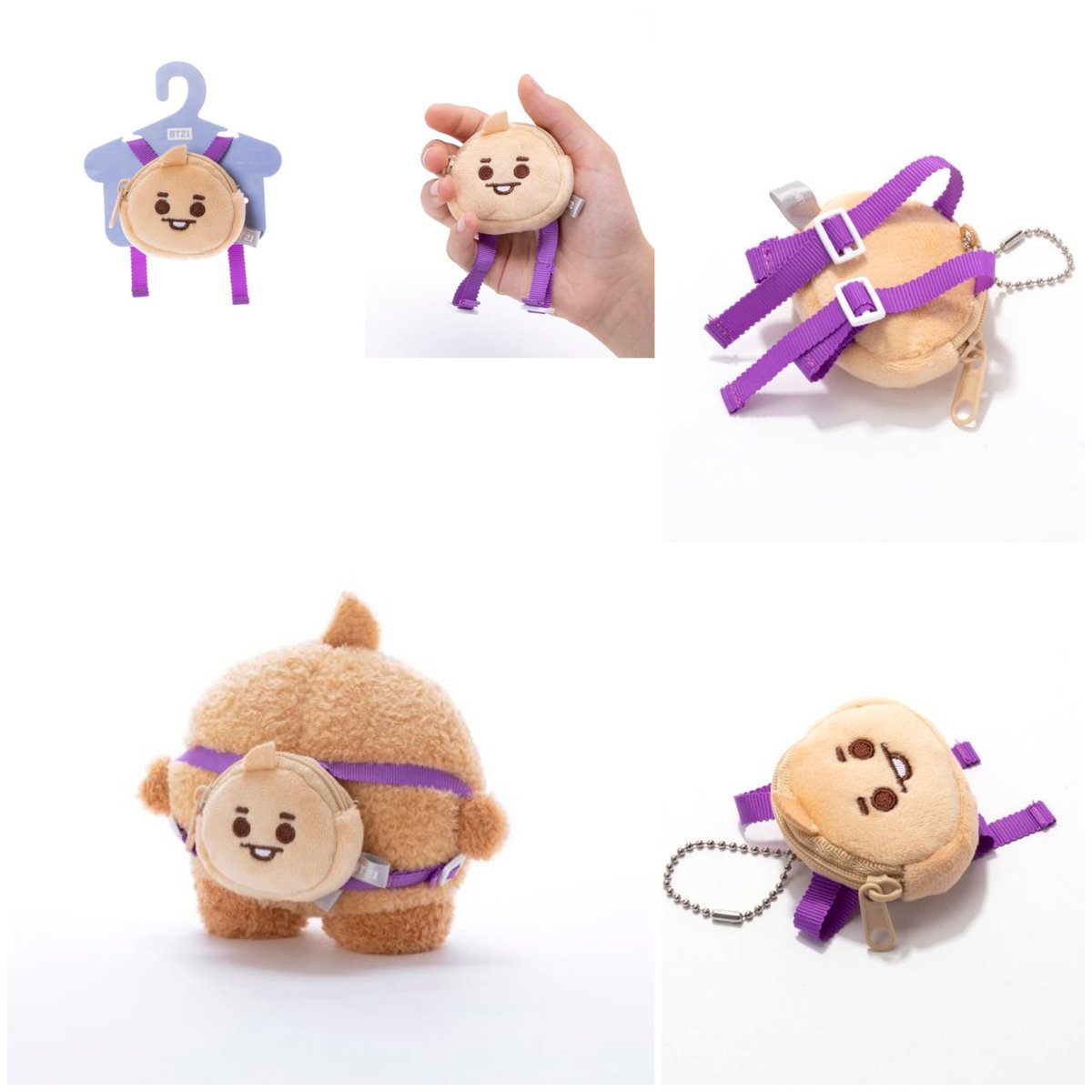 BT21 COOKYたっとんベビーSサイズぬいぐるみ　リュックセット