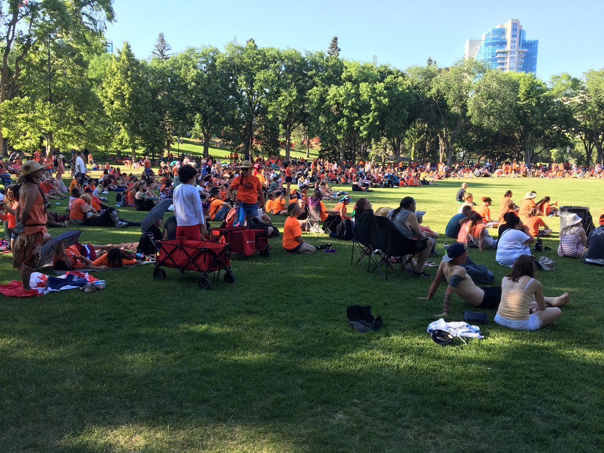 rob_aromin's tweet photo. Thousands at the Alberta Legislature supporting #EveryChildrenMatters. Coming together through listening, dance and prayer songs. https://t.co/aZPvYqKoqW