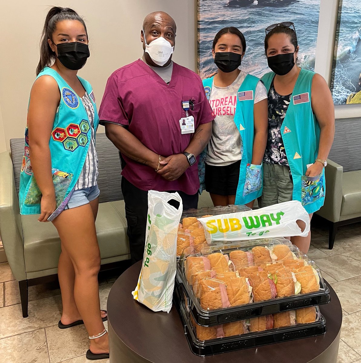 CRMCCares's tweet photo. Thank you to Melissa, Samantha, Sophia, the YMCA and the "Winding Trails Expedition" group for your lunch donation to our Environmental Services team. Barry, from EVS, was thrilled to pick up the Subway trays for his fellow staff members! https://t.co/QS8Y6BpkjD